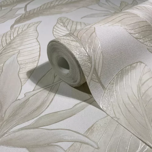 Marburg Whisper 36462 bézs leveles vlies tapéta