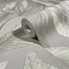 Marburg Whisper 36464 szürke leveles vlies tapéta