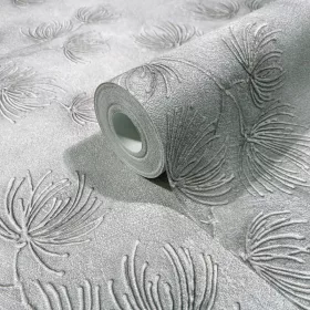 Marburg Whisper 36497 szürke virágos vlies tapéta