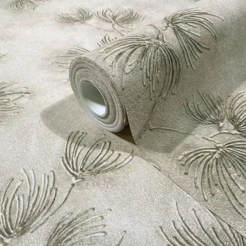 Marburg Whisper 36499 szürkésbarna virágos vlies tapéta