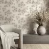Marburg Whisper 36499 szürkésbarna virágos vlies tapéta