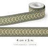 Klasszikus mintás bordűr zöld 5m