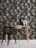 Black boudoir jellegű, sötét, virágmintás tapéta  37650-5
