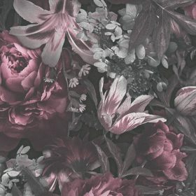 Sötét virágos tapéta hálószobába 38509-3 PintWalls