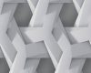 3D hatású tapéta szürke geometriai 38721-2