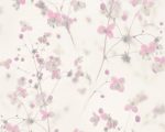 Rózsaszín vadvirágos tapéta 38726-4