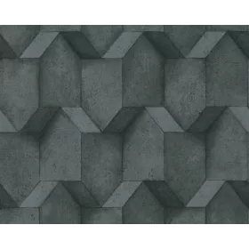 Fekete 3D hatású tapéta 38827-2