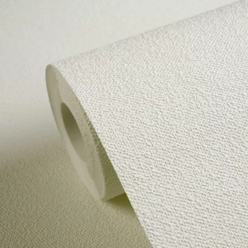 Designed in White fehér, strukturált felületű tapéta   38974-1