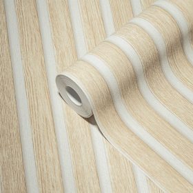 Elements bézs lambériamintás tapéta 39109-7