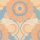 Retro Chic bézs, kék, narancs retro, virág mintás tapéta 39530-2
