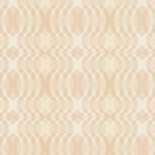 Retro Chic bézs, drapp, fehér retro, geometriai mintás tapéta 39534-5
