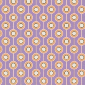   Retro Chic törtfehér, narancs, lila retro, geometriai mintás tapéta 39537-2