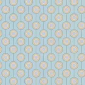   Retro Chic bézs, kék, zöld retro, geometriai mintás tapéta 39537-4