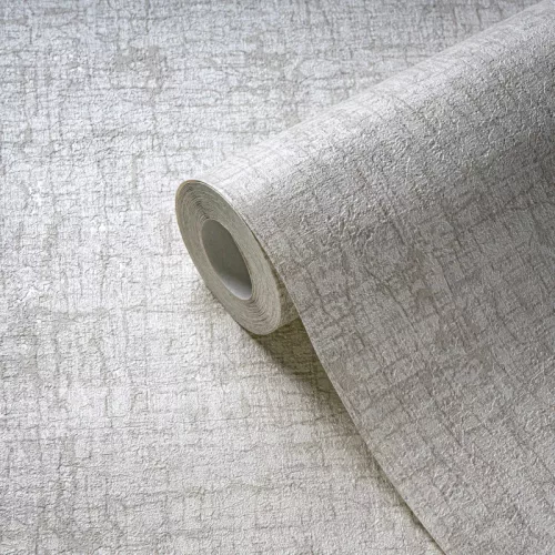  Texture Art gyöngyházfehér-szürke repedezett kő hatású tapéta 39564-1