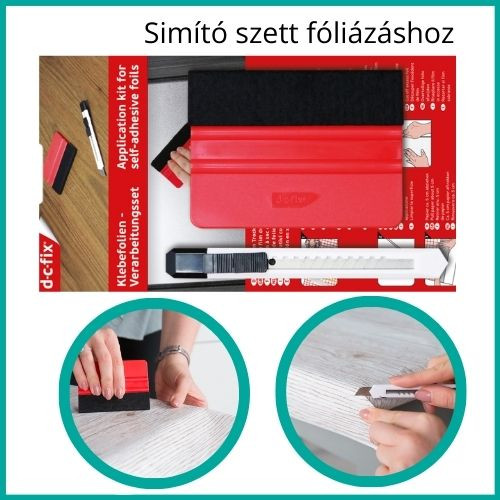 Applikációs szett öntapadós és statikus fóliához