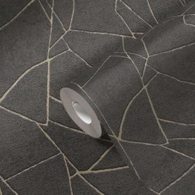 French Affair fekete-arany grafikus tapéta 39934-4