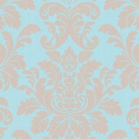 Kék alapon csillogó barokk minta 402832