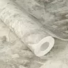 Unsere  fehér alapon füstszürke nagy levélmotívumos tapéta 416138