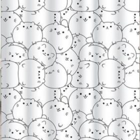 Zuhanyfüggöny cicás 180 x 200cm