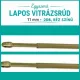 Egyszerű lapos vitrázsrúd 11mm réz színben