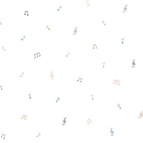 Hangjegy mintás tapéta 451-1