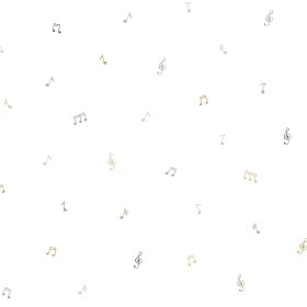 Sárga hangjegyes tapéta 451-3