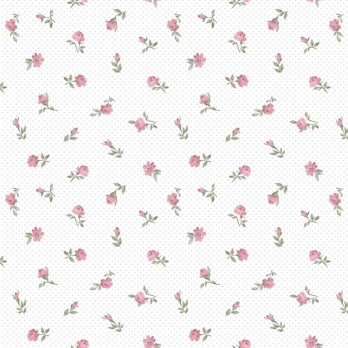 Rózsaszín apró virágos tapéta 455-2