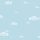 Kék alapon fehér felhő mintás tapéta 458-1