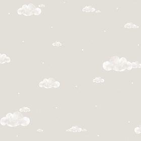 Szürke, felhő mintás tapéta 458-4