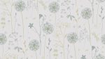   Evora törtfehér alapon zöld-arany virág mintás tapéta 459201