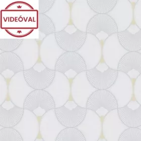   Evora drapp alapon szürke-arany art deco mintás tapéta 459300