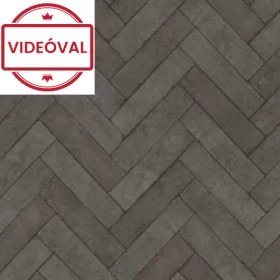   Factory V. antracit téglákból kirakott halszálka mintás tapéta 499162