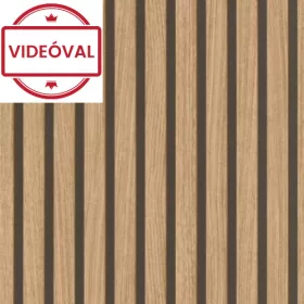   Factory V.  barna árnyalatú élethű lambéria mintás tapéta 499322