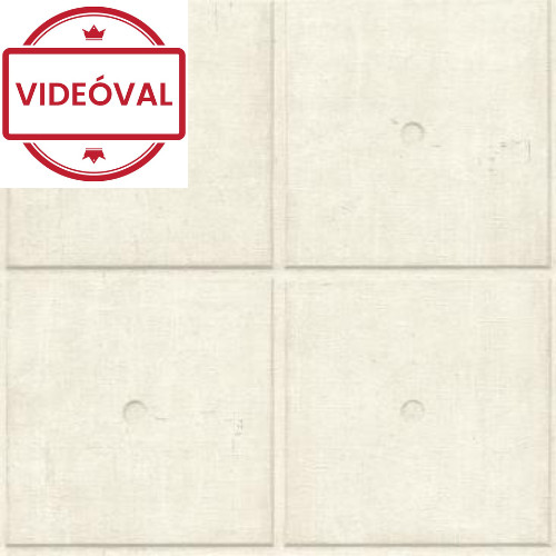 Factory V. szürkésbézs 3D kazetta-beton mintás tapéta 499414
