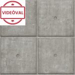  Factory V. sötétszürke 3D kazetta-beton mintás tapéta 499438