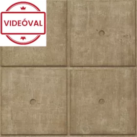   Factory V. szürkésbarna-bronz 3D kazetta-beton mintás tapéta 499445
