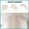 Külső sarokív 1, 2 vagy 3 soros karnishoz