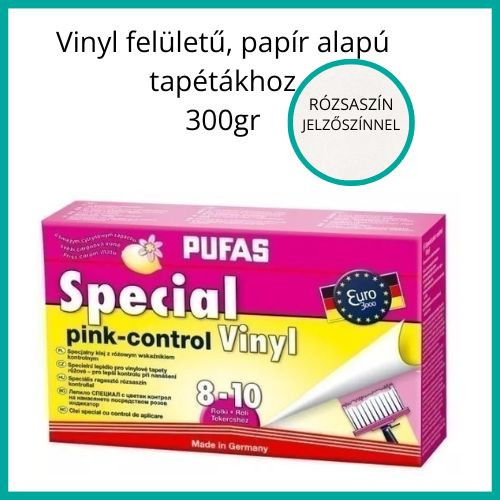 Tapéta ragasztó pink kontrollal selyem tapétához, nagy doboz
