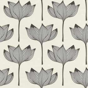 Szürke virágos tapéta 530902