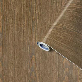   GEKKOFIX / VENILIA PERFECT FIX OAK DARK sötét tölgy öntapadós fólia 45cm