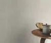 Unsere ezüstszürke ecsetvonás mintás tapéta 540833