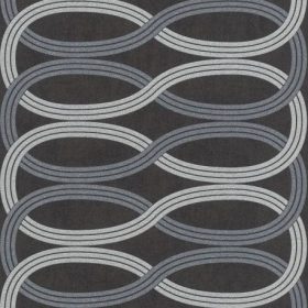 Szürke fekete csillogó hullámmintás Rasch tapéta 541700