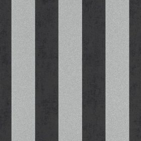 Ezüst fekete csillogó csíkos Rasch tapéta 542370