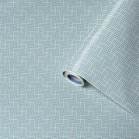   Gekkofix/Venilia Deco Premium Kalaha kék fehér kocka mintás öntapadós fólia 54784 45cm