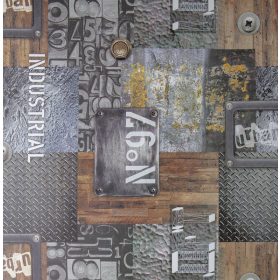   Gekkofix/Venilia Deco Premium Garage ipari mintás öntapadós fólia 54886 45cm