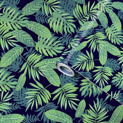 Gekkofix/Venilia Deco Premium Jungle dzsungel mintás öntapadós fólia 54941 90cm