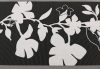 Fekete virágos bordűr 5510-16