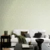 Liverna sűrű grafikus levélmintás zsályazöld/fehér tapéta  554830AH