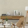 Liverna sűrű grafikus levélmintás bézs/világos homokbarna tapéta  554847AH