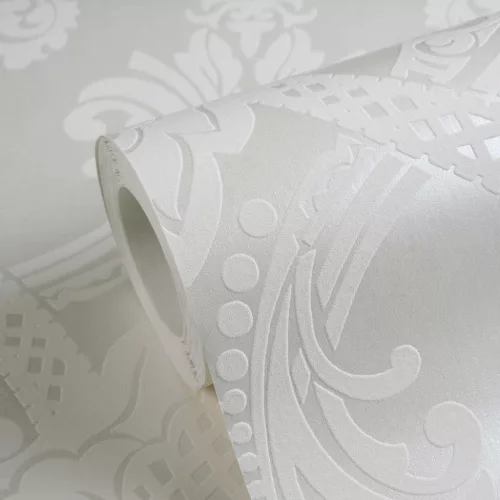 Barokkos, klsszikus fehér tapéta Designed in White  5549-32